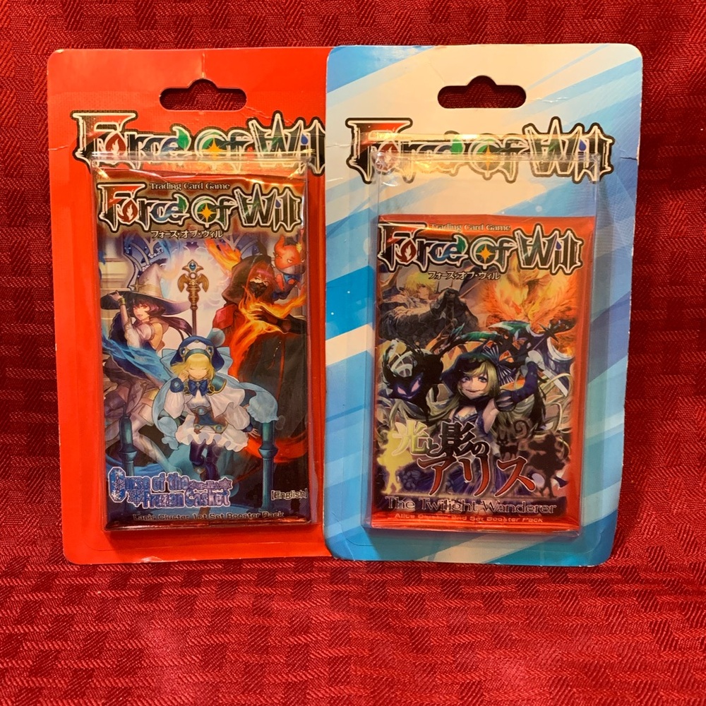Force of Will Trading Card Game Booster Packs -lot of 2
